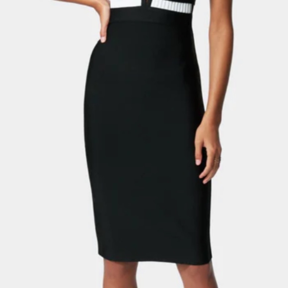 Bebe Plunge Neck Bandage Dress - Picture 3 of 8